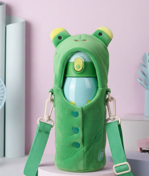 Premium Kids Stainless Steel Bottle (With 3 Lids + Cute Bag)Hot up to 12h Cold up to 24h - frosty - fun store