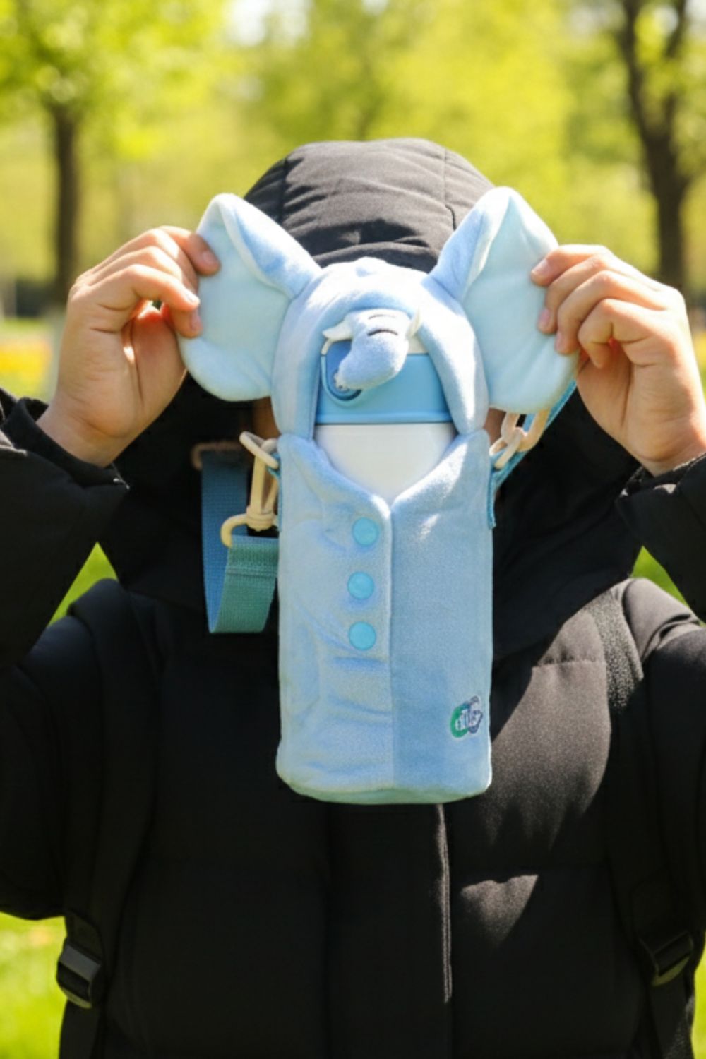 Premium Kids Stainless Steel Bottle (With 3 Lids + Cute Bag)Hot up to 12h Cold up to 24h - frosty - fun store