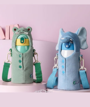 Premium Kids Stainless Steel Bottle (With 3 Lids + Cute Bag)Hot up to 12h Cold up to 24h - frosty - fun store