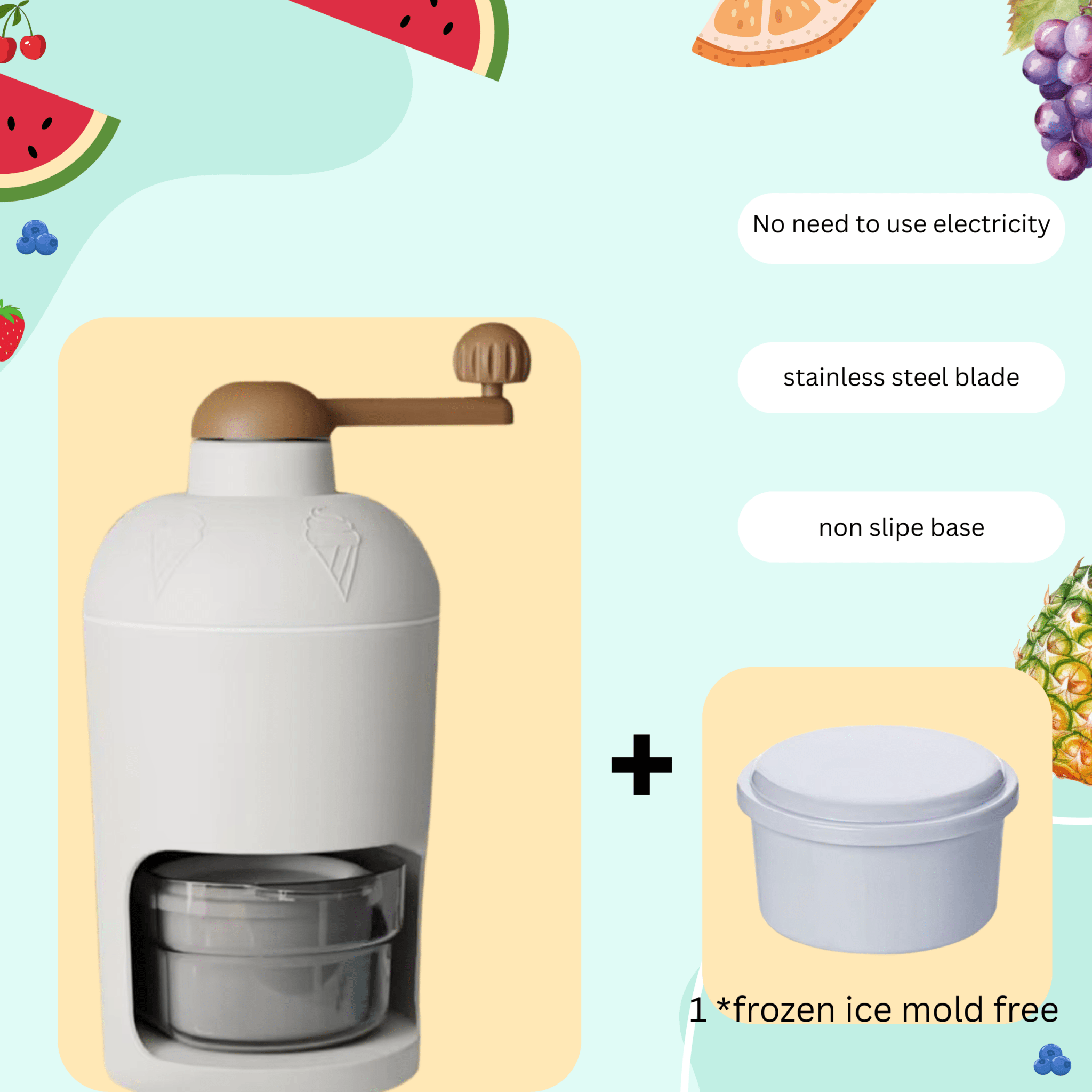 Manual Ice shaver tool - frosty - fun store